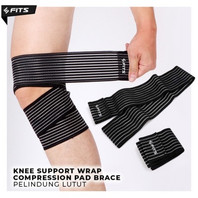 FITS Knee Support Wrap Compression Pad Brace